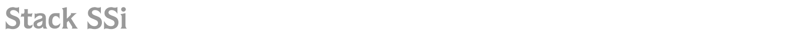 Stack SSi font preview